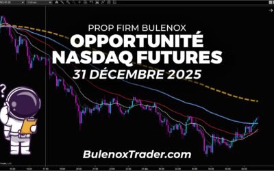 Trading du Nasdaq Futures en mode Bulenox Scalper – 31 décembre 2025